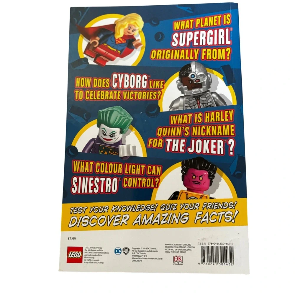 LEGO DC Super Hero's Ultimate Quiz Book Paperback‎